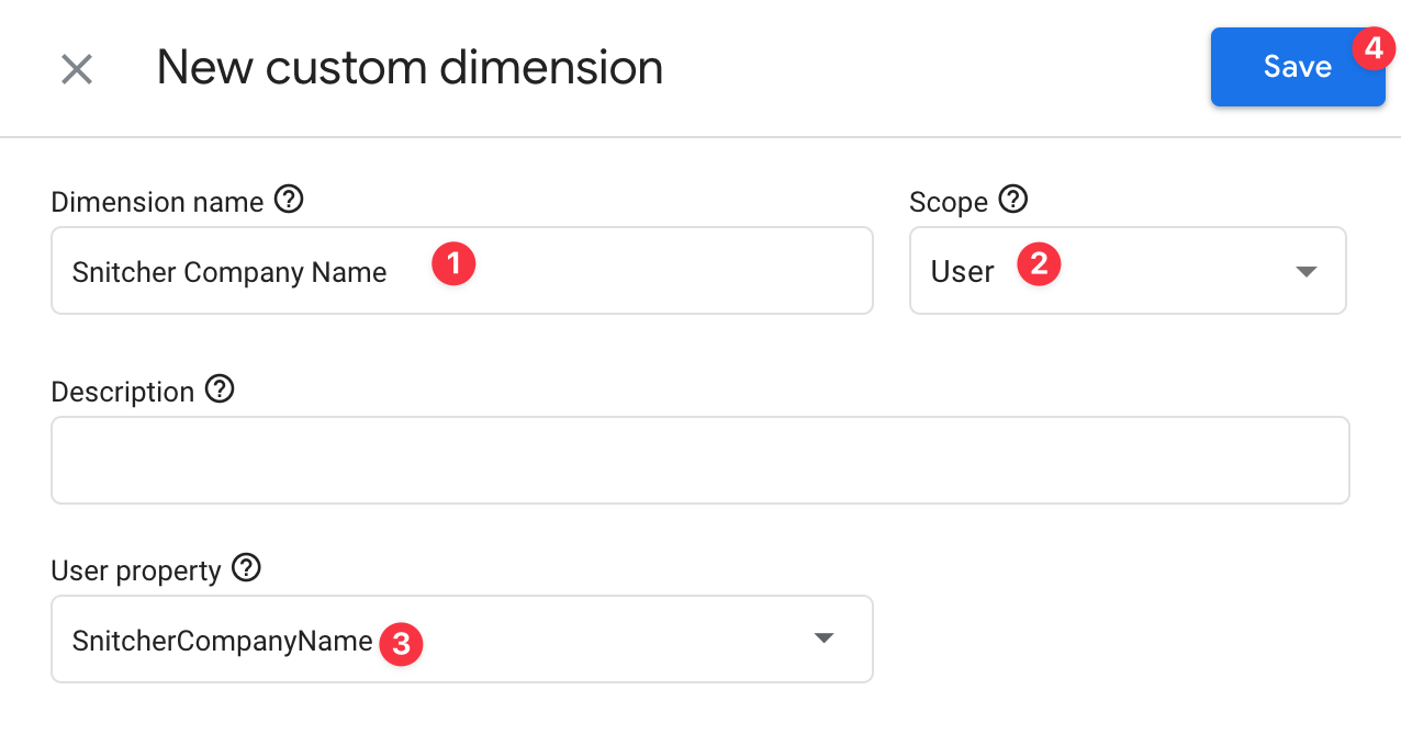 Create custom dimensions